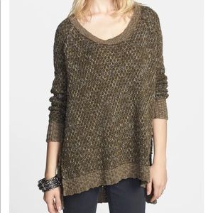 Free People “Po Jeepster” High/Low Sweater